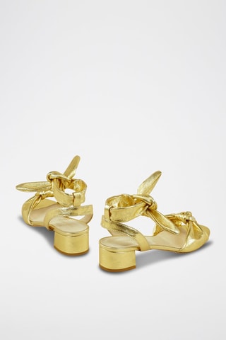Sandales à talons en cuir Womilia Doré