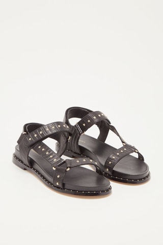 Sandálias em couro Hines Preto