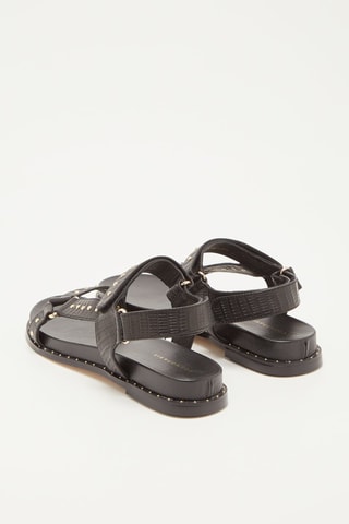 Sandálias em couro Hines Preto