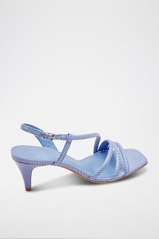 Sandales à talons en cuir Zhora Ciel