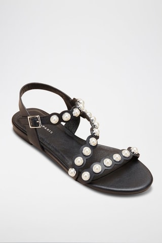 Sandales en cuir Hiris Noir
