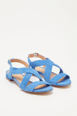 Sandálias em couro de cabra Vassio - Azul