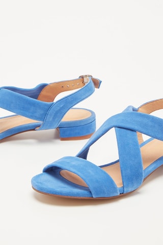 Sandálias em couro de cabra Vassio - Azul