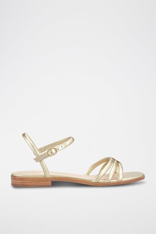 Sandálias em couro Rosini - Dourado