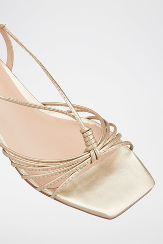 Sandálias em couro Raviela - Dourado