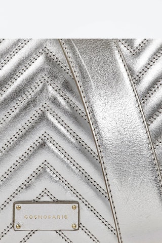 Mala a tiracolo em couro Shiba Prateado