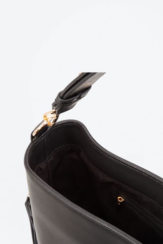 Mala de ombro em nobuck Coletta - Preto