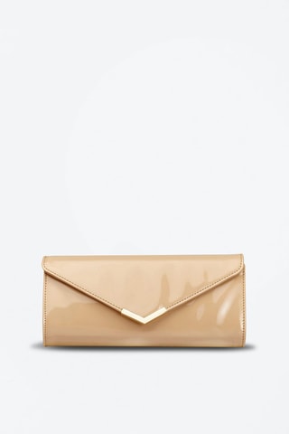 Pochete envernizada Chijouba Nude