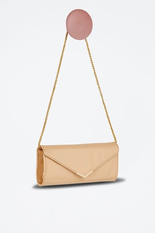 Pochete envernizada Chijouba Nude