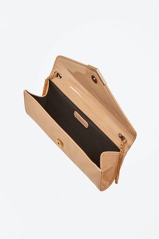 Pochete envernizada Chijouba Nude