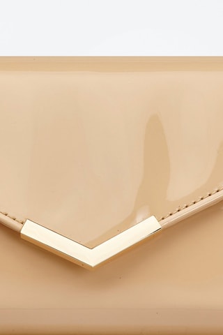 Pochete envernizada Chijouba Nude