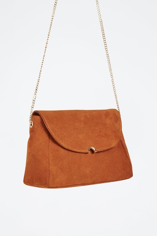 Mala a tiracolo em couro de vaca Anabel Laranja