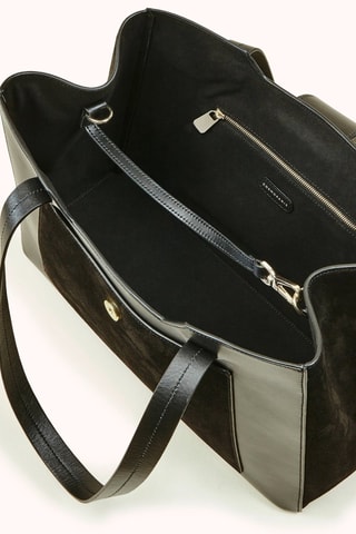 Mala em couro Leonie - Preto