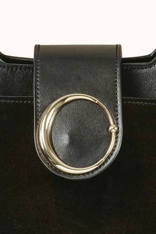 Mala em couro Leonie - Preto