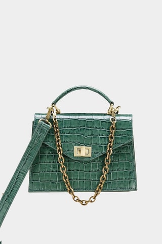 Mala em couro Alanita - Verde