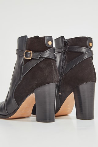 Botins de couro Vemille - Preto