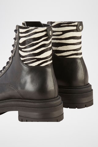 Botins de couro Verenice - Preto