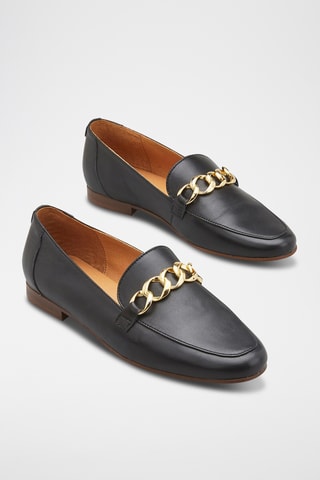 Mocassins em couro Veronea - Preto