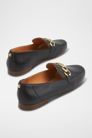 Mocassins em couro Veronea - Preto