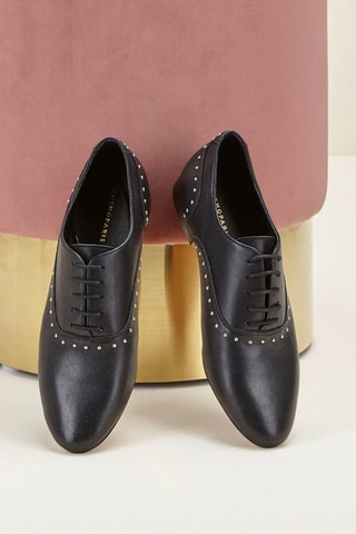 Richelieus em couro Viani - Preto