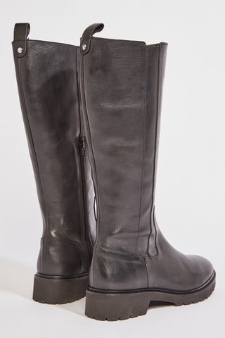 Botas em couro Vicceta - Preto