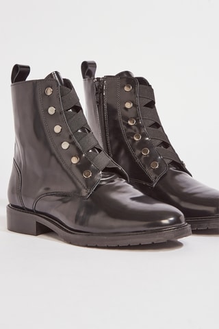 Botins em couro Vimie - Preto