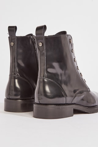Botins em couro Vimie - Preto