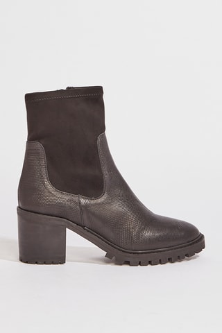 Botins em couro Voceta - Preto
