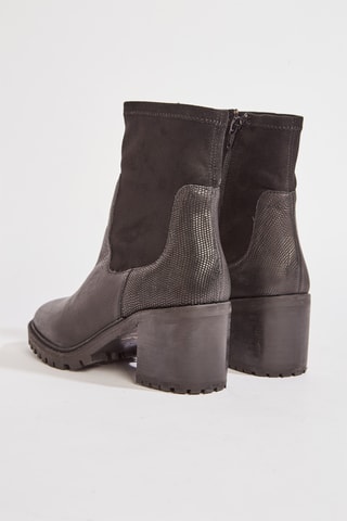 Botins em couro Voceta - Preto