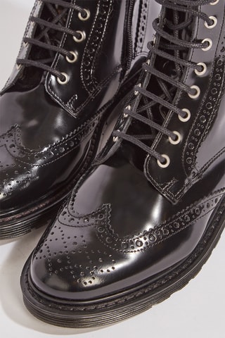 Botins em couro envernizado Vociliana - Preto