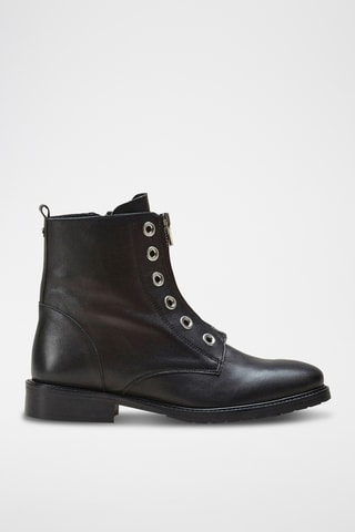 Botins em couro Vontela - Preto