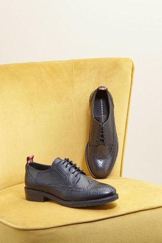 Derbies em couro de vitelo Votel - Preto