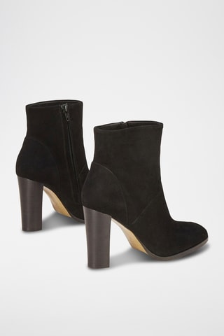 Botins em couro de cabra nobuck Wady - Preto