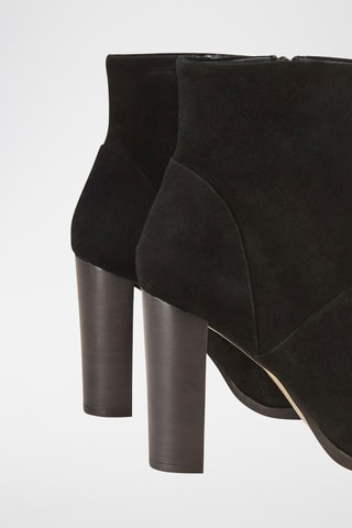 Botins em couro de cabra nobuck Wady - Preto