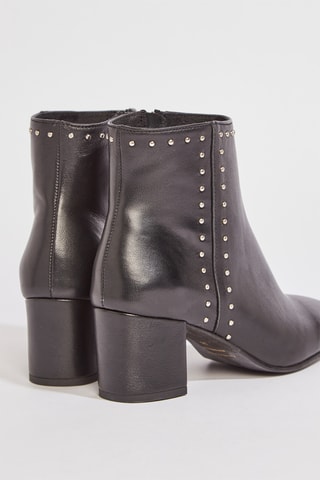 Botins em couro Wiley - Preto