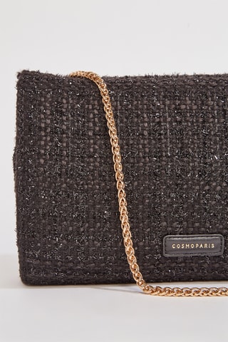 Mala a tiracolo em tweed Chijoux - Preto