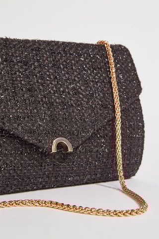 Mala a tiracolo em tweed Chijoux - Preto