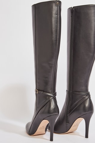 Botas em couro Zateli - Preto