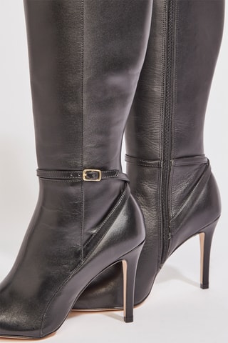 Botas em couro Zateli - Preto