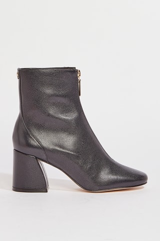 Botins em couro Zelina - Preto
