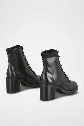 Botins em couro Zelmire - Preto