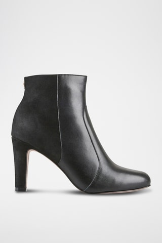 Botins em couro Zeloa - Preto