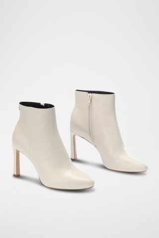 Botins em couro Zelori - Branco