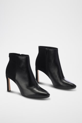 Botins em couro Zelori - Preto