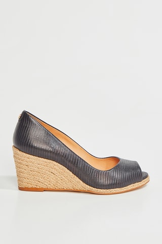 Sapatos de salto em couro Zenia - Preto