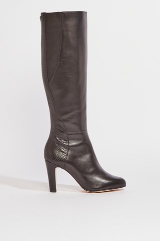 Botas em couro Zineb - Preto