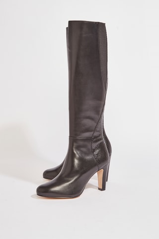 Botas em couro Zineb - Preto