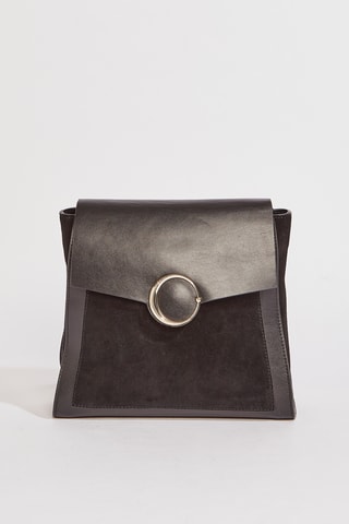 Mochila em couro Laya - Preto