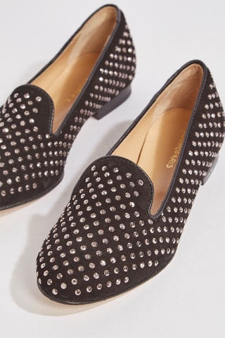 Slippers de couro Abo - Preto