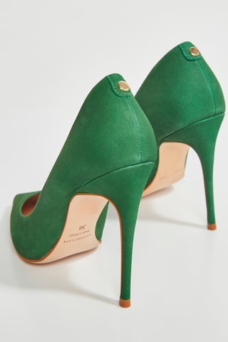 Sapatos de salto em couro Aelia2 - Verde